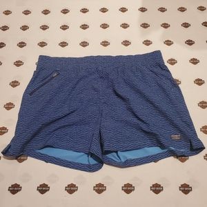 L.L. Bean blue pattern hiking active shorts!